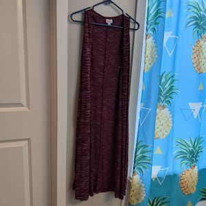 LulaRoe (L) Sleeveless Overlay